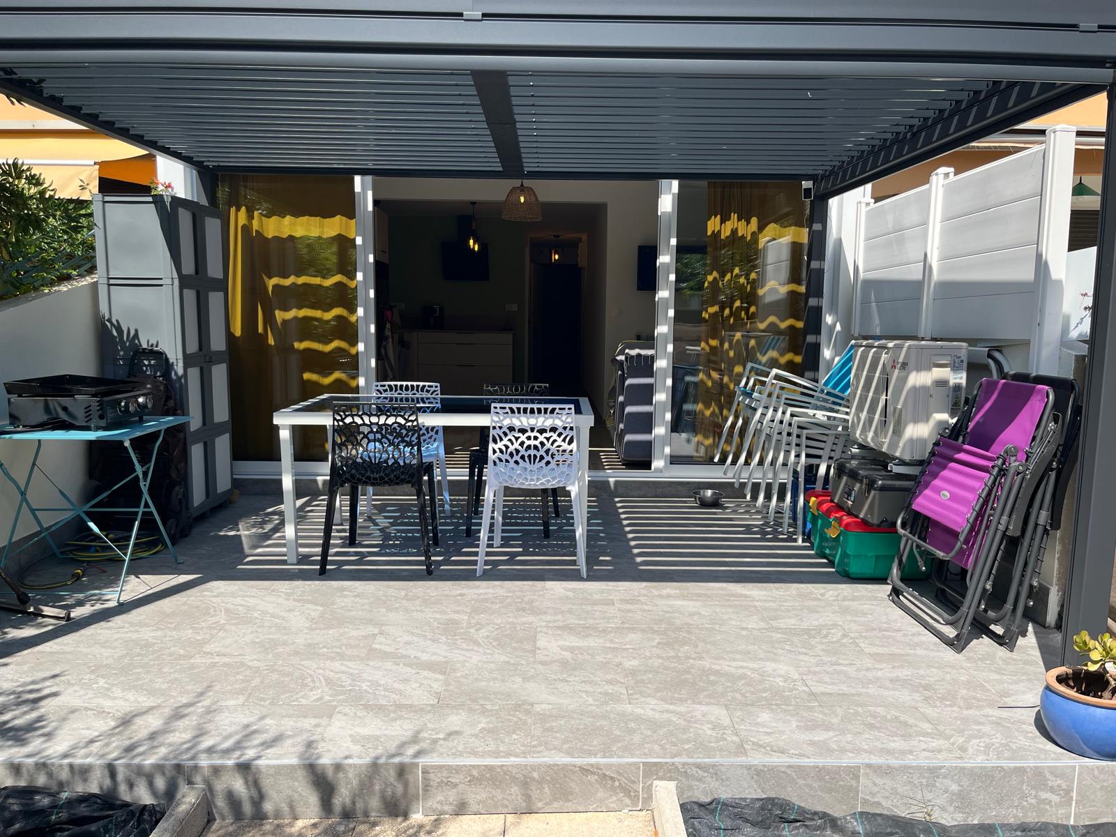 Terrasse après